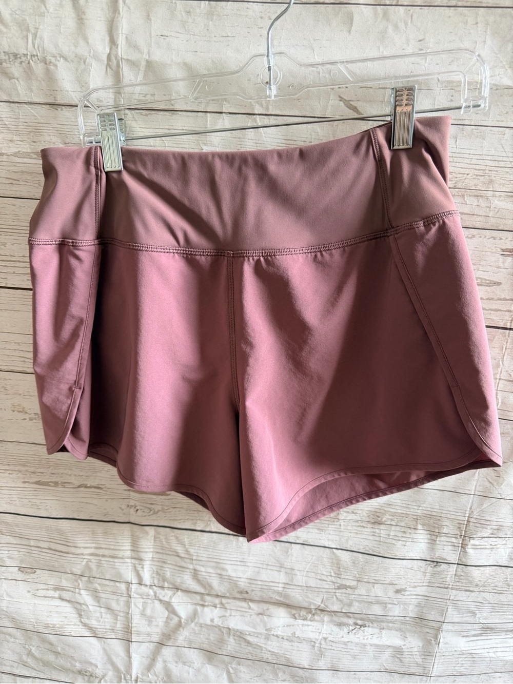 CRZ YOGA High-Waist Athletic Shorts in Dusty mauve